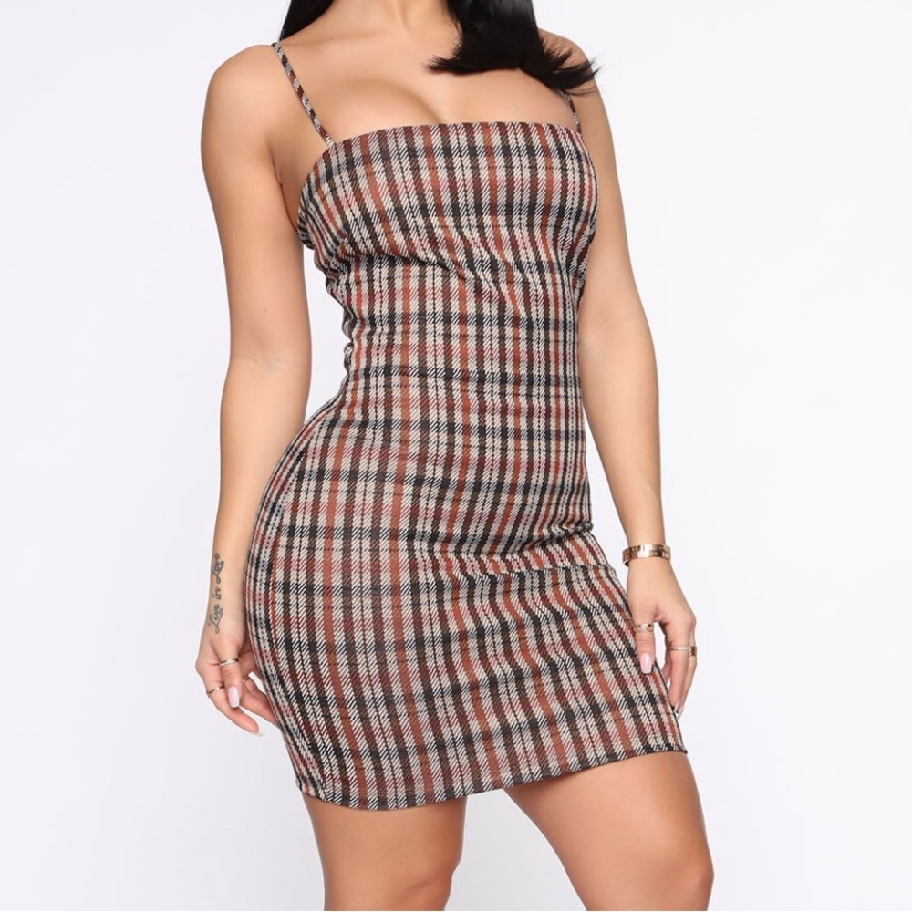 Fashion Nova Checkered Mini Dress